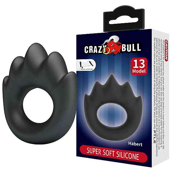Эрекционное кольцо Crazy Bull №13 - Habert super soft silicone, BI-210357 Sex Aura Киев