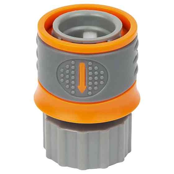 Конектор 1⁄2" швидкознімний на кран у/р 3⁄4" аквастоп (ABS+TPR) FLORA (5015584) Київ