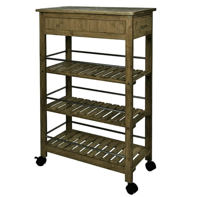 Етажерка для ванної на коліщатах "Мейнард" палісандр Миколаїв - фото 1