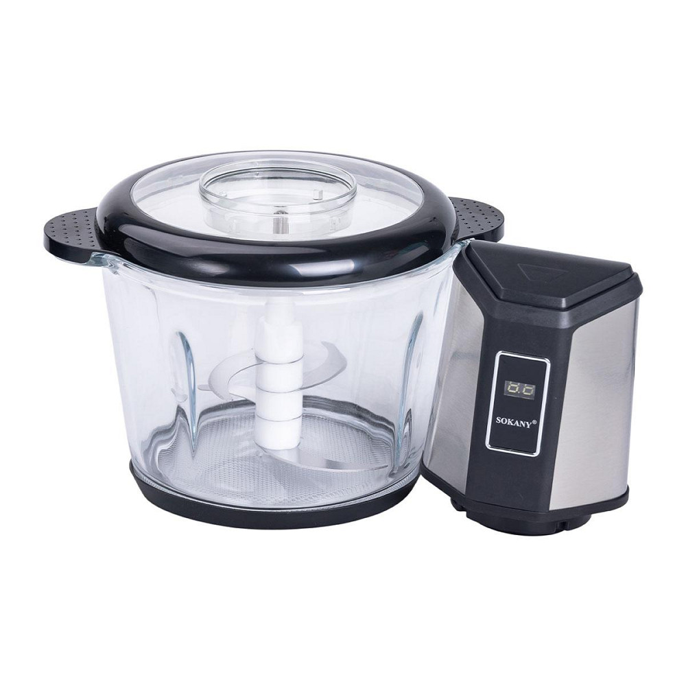 Чоппер Sokany 800 Вт з чашею на 2,5 л, 4 лезвія Київ - фото 3