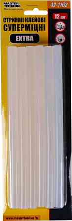 Стрижні клейові MASTERTOOL EXTRA 11.2х200 мм 12 шт суперміцні 42-1162 Коломыя