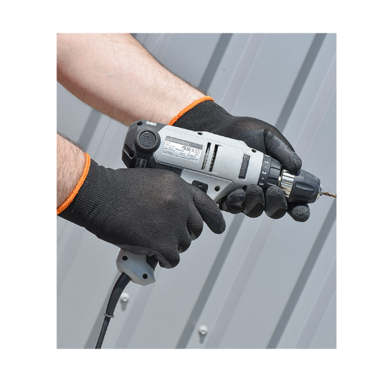 Рукавички 4190 трикотаж латексне покриття неповний облив р.10(XL) чорний ДКГ Житомир - фото 2