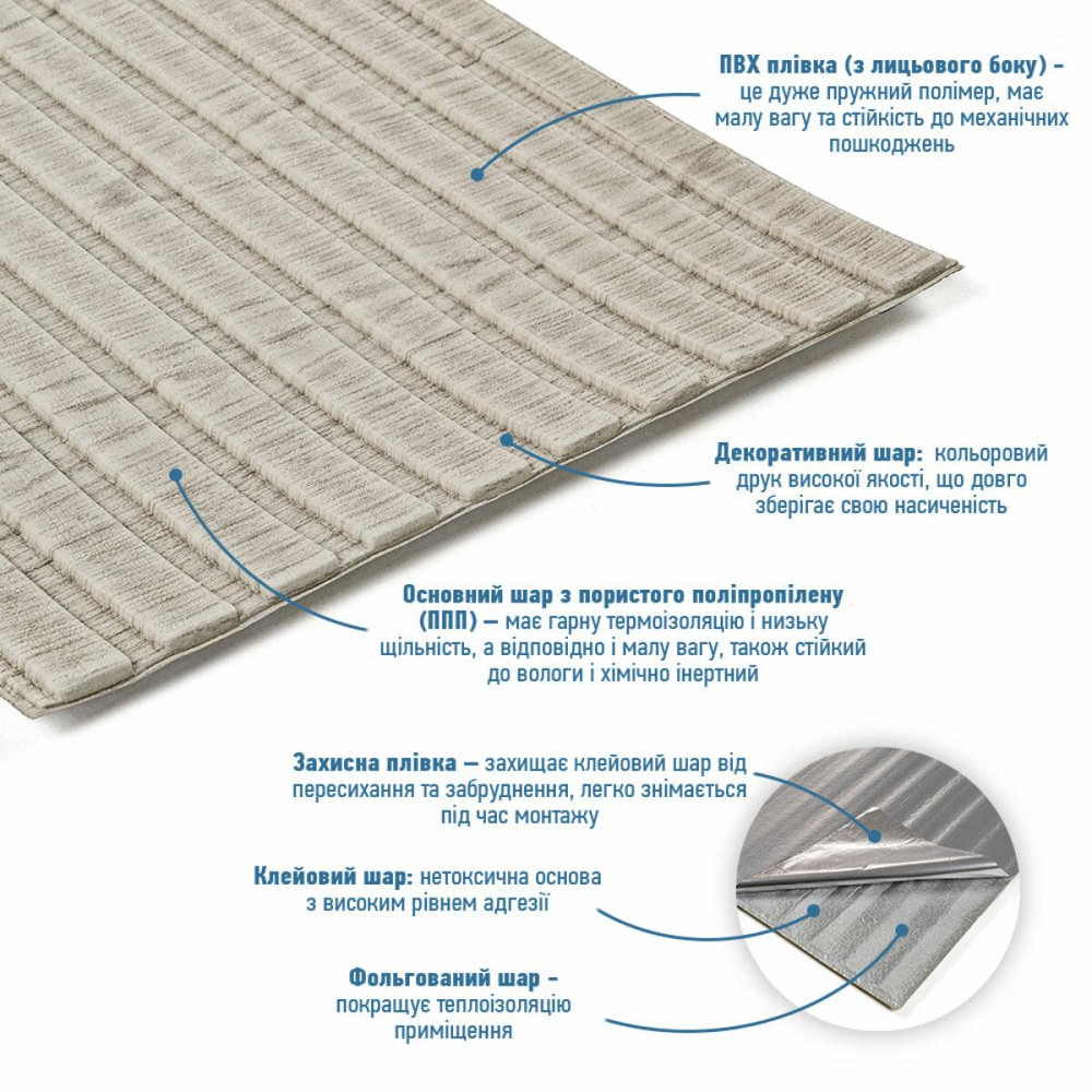 Панель-рейка в рулоні 2900х350х6мм Світле дерево SW-00002066 Київ - фото 2