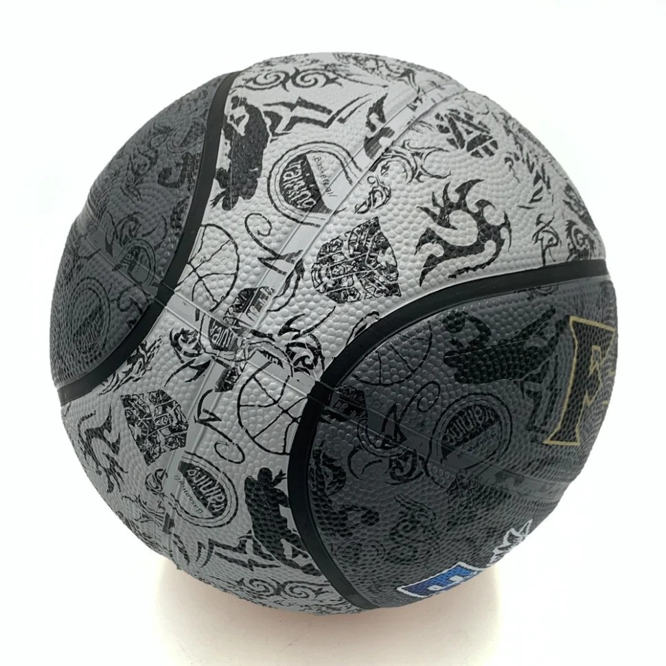 Мяч баскетбольный Fox ball №7 NE-BAS-1027, черно-серый Винница - изображение 2