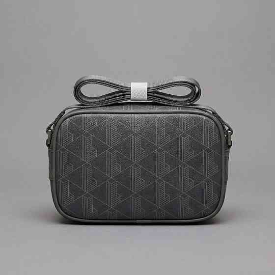 Чоловіча брендова сумка, борсетка на плече Лакоста, Lacoste (3651) grey Київ