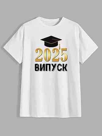 Жіноча футболка випускниці з принтом "Випуск 2024" Оверсайз Одеса