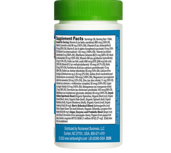 Мультивітаміни та мінерали для чоловіків Rainbow Light Men's One 30 таб Київ