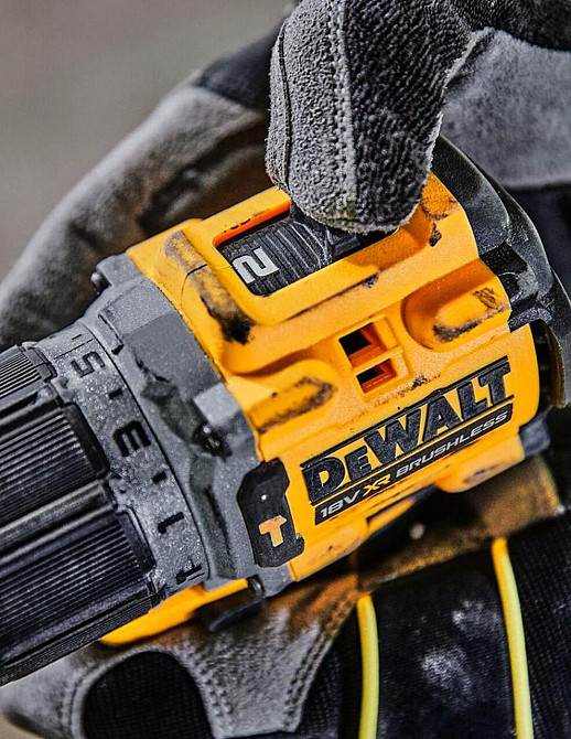 Дриль-шурупокрут акумуляторний ударний DeWALT DCD805NT 18 В, 90 Нм, без АКБ і ЗП, TSTAK Київ - фото 6