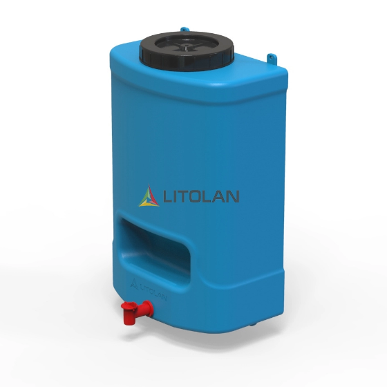 Рукомийник літній 20л 180*300*470мм 1 шар синій LITOLAN Житомир - фото 3