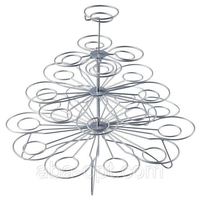 Стенд нержавіючий для капкейків та маффінів Н 28 см (шт) Одеса - фото 1