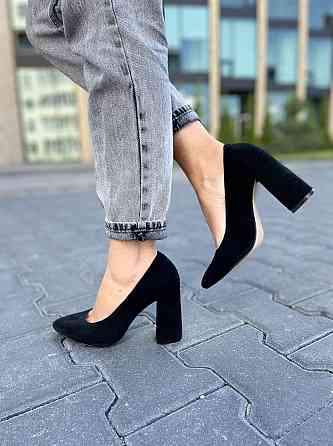 SANTINI Туфлі жіночі SANTINI чорні натуральна замша каблук 10 см 38р.39р.40р. (953571-21) Коломия