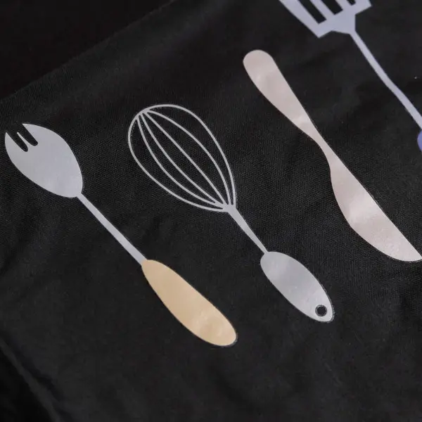 Фартух кухонний з поліестеру 68*75 см водонепроникний чорний 529-1B Коломия - фото 4