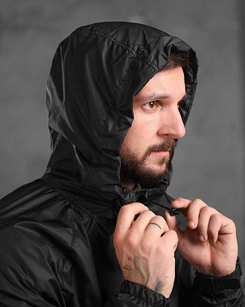 Куртка дощовик кишеня чорна XXXL Одесса - изображение 5