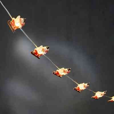 Гірлянда Luca Lighting Сніговик, струна, 1,3 м, класична біла, 10 LED 2AA, таймер (8720967822836) Вінниця