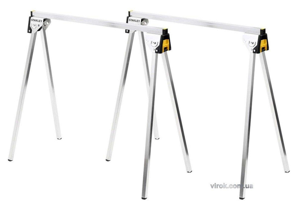 Стійки розкладні STANLEY: робоча висота- 85 см, навантаження- 340 кг, 74 х 42 см, 2 шт Одеса - фото 1