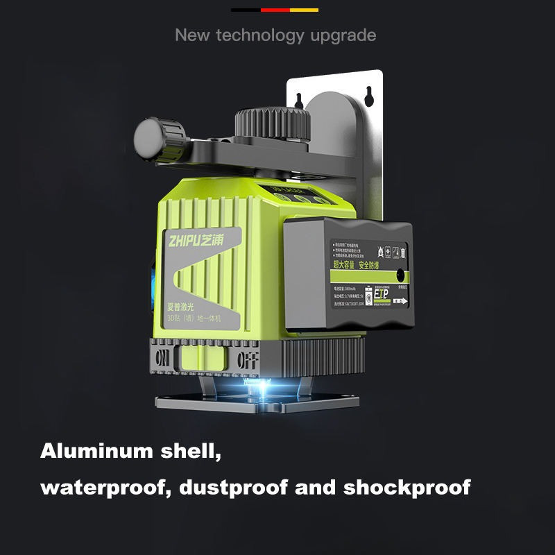 4D лазерний рівень лазерний нівелір рівень лазерний 16-лінійний лазерний рівень самовирівнюється 360 градусів горизонтальний Київ - фото 2