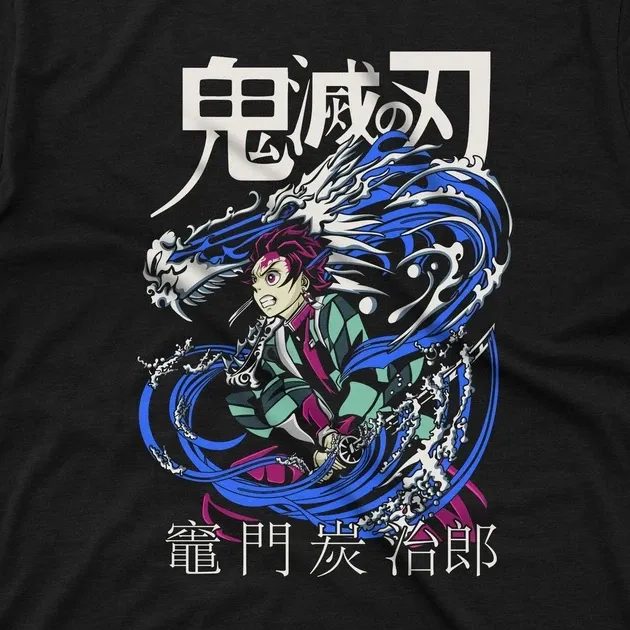 Футболка для підлітка хлопчика з принтом Клинок, рассекающий демонов Танджиро Камадо 2 Розмір 160 Anime10366 Дніпро - фото 4