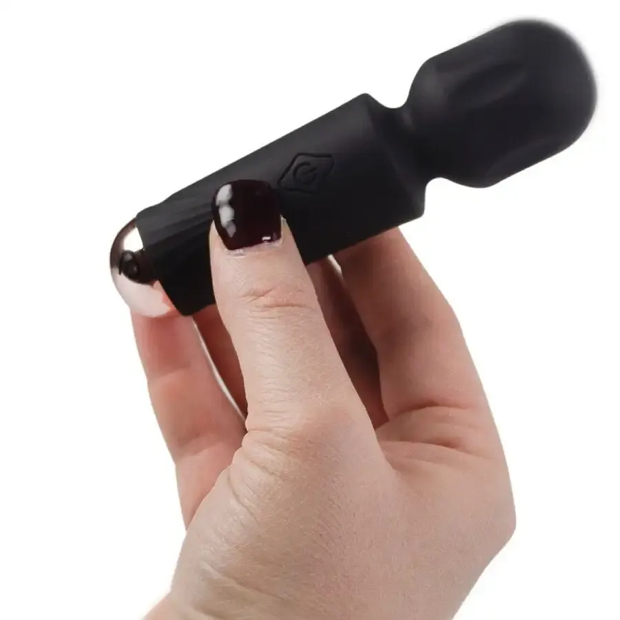 Вибромассажер Rocks Off Mini Wand Black Tulip, 16 режимов Львов - изображение 2