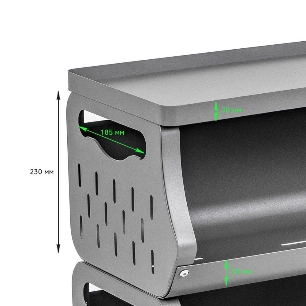 Стелаж універсальний для зберігання триярусний 60х30х77см SW-00002259 Київ - фото 4