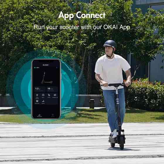 Електросамокат OKAI ES40 Black 10", 70 км, 38 км/год Київ