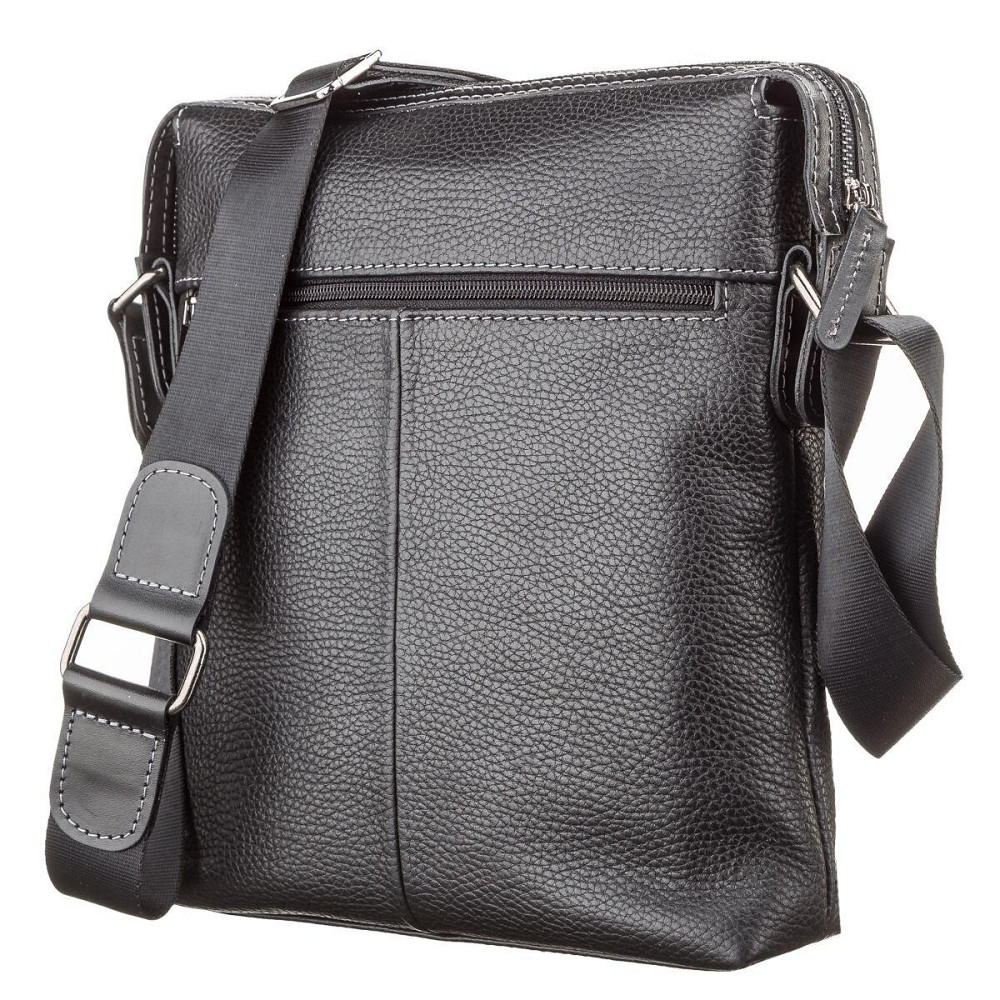 Сумка мужская кожаная Черная (SHVIGEL) Киев - изображение 6