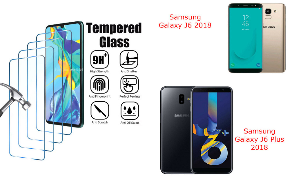 Защитное стекло ArmorGlass для Samsung Galaxy J6 2018, Galaxy J6 Plus 2018 – устойчивое к царапинам и ударам Киев - изображение 1