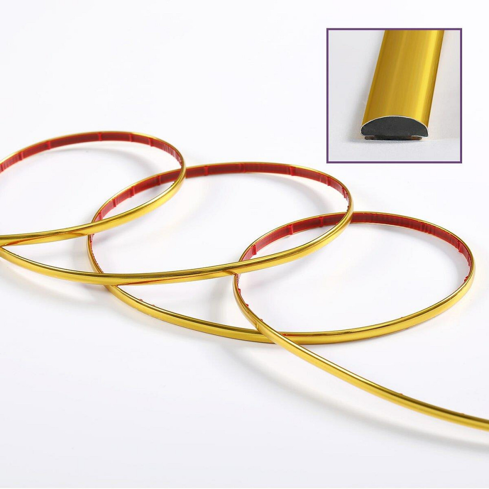 D-образный молдинг 3м х 8мм х 4мм Золото (D) SW-00001551 Днепр - изображение 2