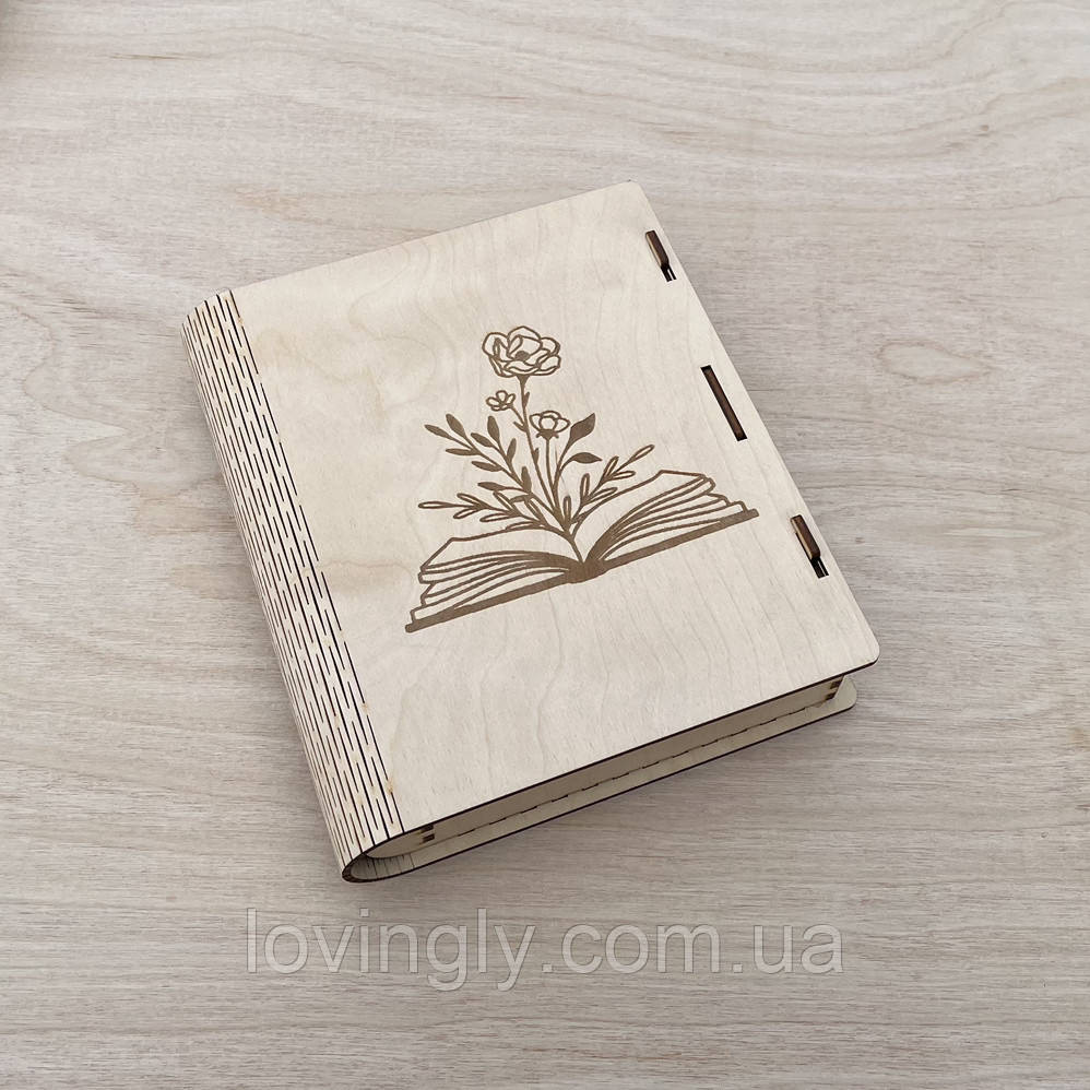 Подарочная коробка в виде книги с цветочным узором. Ирпень - изображение 1
