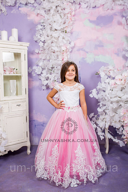 Длинное нарядное платье Дианочка Малиновое на 4-5, 6-7, 8-9 лет Кривой Рог - изображение 3