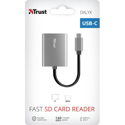 Зчитувач флеш-карт Trust Dalyx Fast USB-С Card reader (24136) Вінниця - фото 8