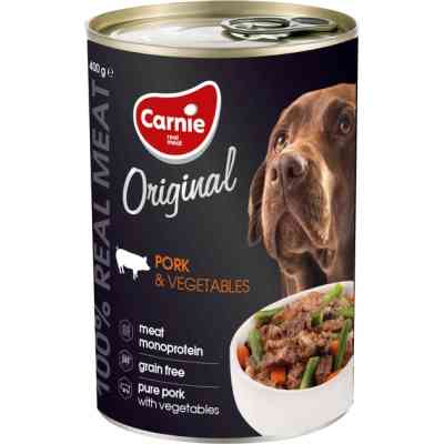 Консервы для собак Carnie Original Mono Protein Свинина с овощами 400 г (4820255193533) Винница