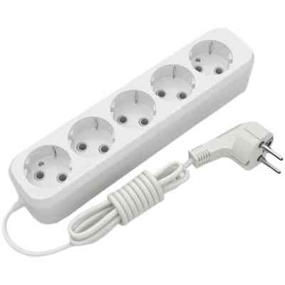 Сетевой удлинитель Electrum C-ES-1792 2.0m 5 роз, white (C-ES-1792) Винница