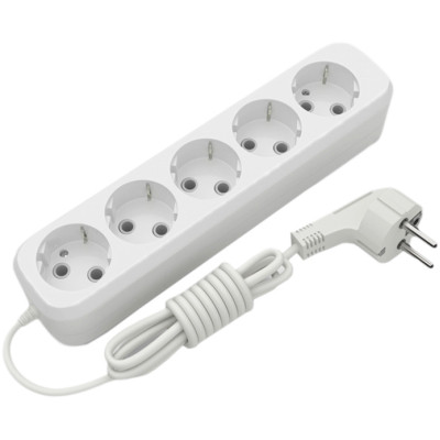 Мережевий подовжувач Electrum C-ES-1792 2.0m 5 роз, white (C-ES-1792) Вінниця - фото 1