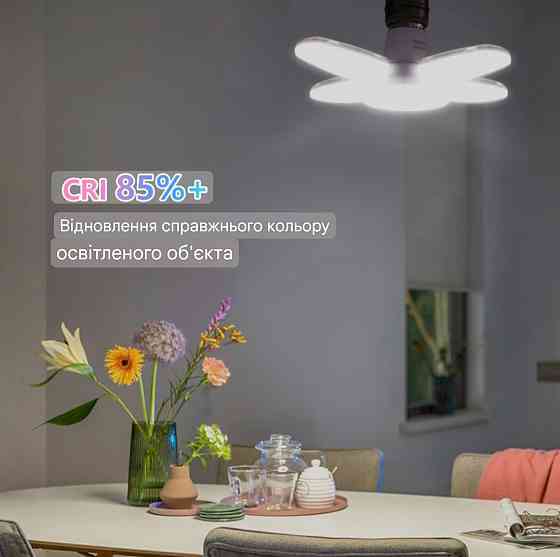 Светодиодная мини лампа Е27 раскладная 28 w холодный 6500к 85-265 v Киев