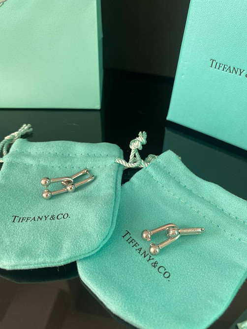 Тиффани серьги Hardwear / Tiffany серьги напыление серебро / упакована в мешочек Tiffany Одесса - изображение 1