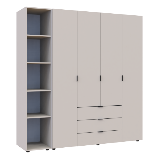 Комплект шкафов для одежды Doros Гелар (2 шт.) 193,2х49,5х203,4 см Кашемир (DRS-011254) Львов