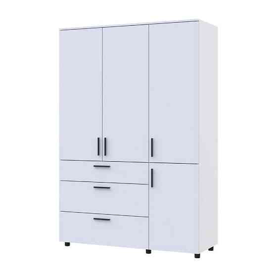 Шафа для одягу Doros Торн Білий 3 ДСП/3Ш (полиці) 135х51.6х200 (DRS-012056) Львів