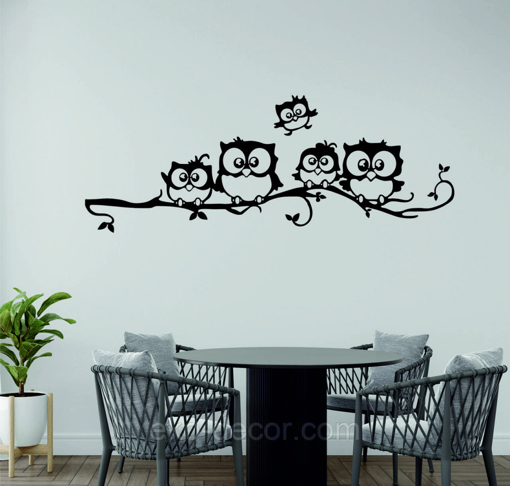 Декоративное настенное Панно «Совушки», Декор на стену 70*18 см, Черный Киев - изображение 10