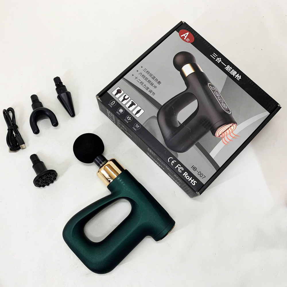 Вібраційний шийний масажер, Ударний масажний пістолет, Електричний масажний апарат для тіла MV-57 Львів - фото 3