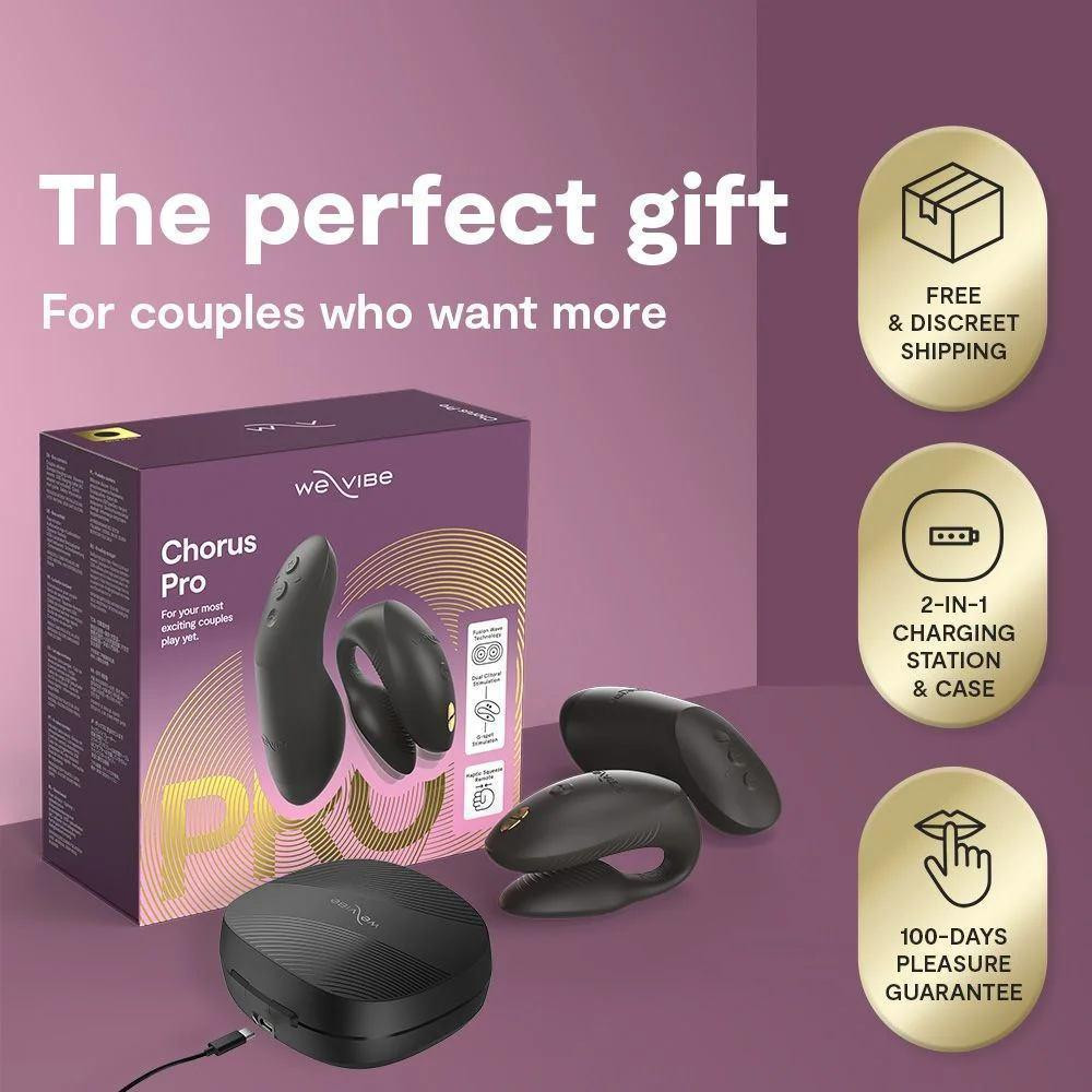 Вибратор для пар We-Vibe Chorus Pro Satin Blackс пультом и приложением, черный Sex Aura Киев - изображение 7