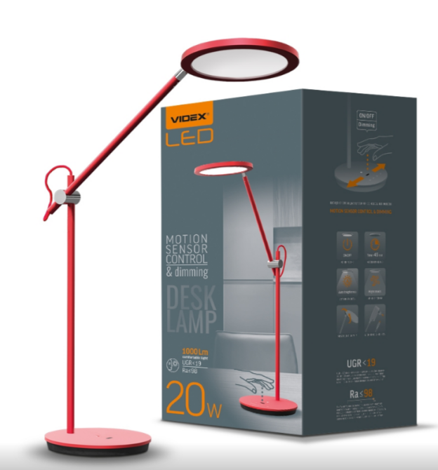 Лампа настільна LED 20W 4100К 220V VL-TF15R Videx Житомир - изображение 2