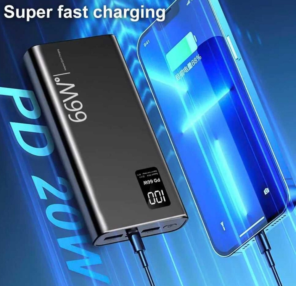 PowerBank(Павербанк)  со сверхбыстрой зарядкой  на 40000 mAh 66W. Киев - изображение 3