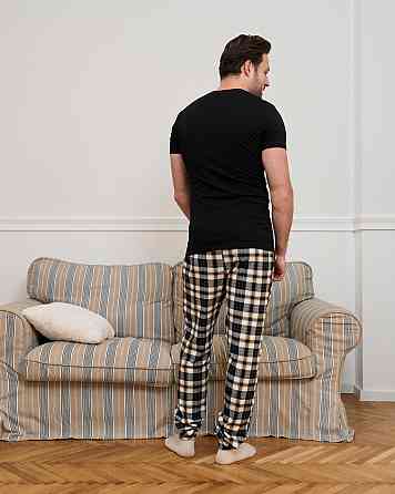 Чоловічі піжамні штани — чорно-жовта карта Tom John 2007Ш Київ