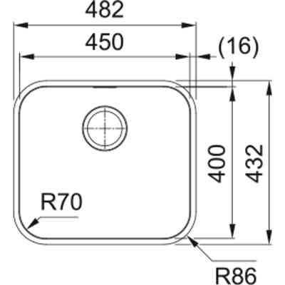 Мойка кухонная Franke SRX 110-45 (122.0739.592) Винница