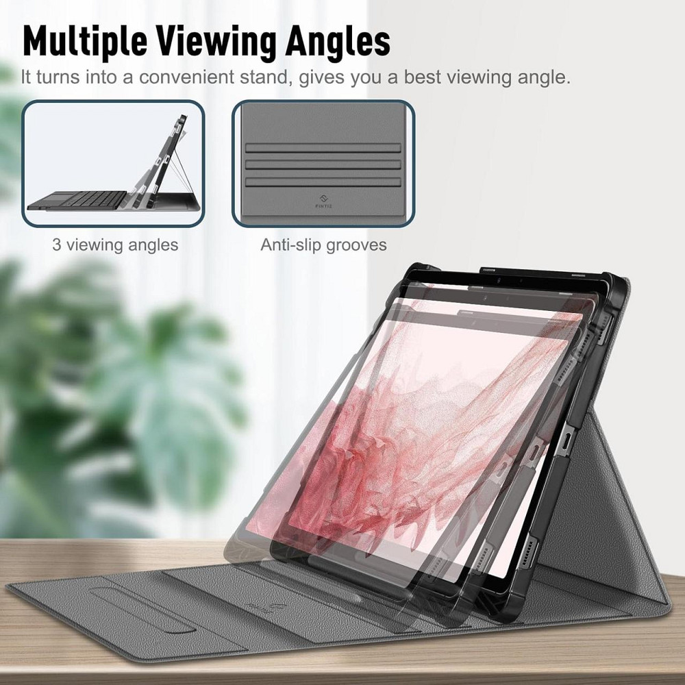 Протиударний чохол-книжка з клавіатурою на Samsung Galaxy Tab S7 FE+/S7+/S8+ 12.4" Дніпро - фото 5