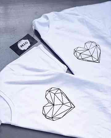 Парні футболки для хлопця та дівчини — Сердця Чернівці