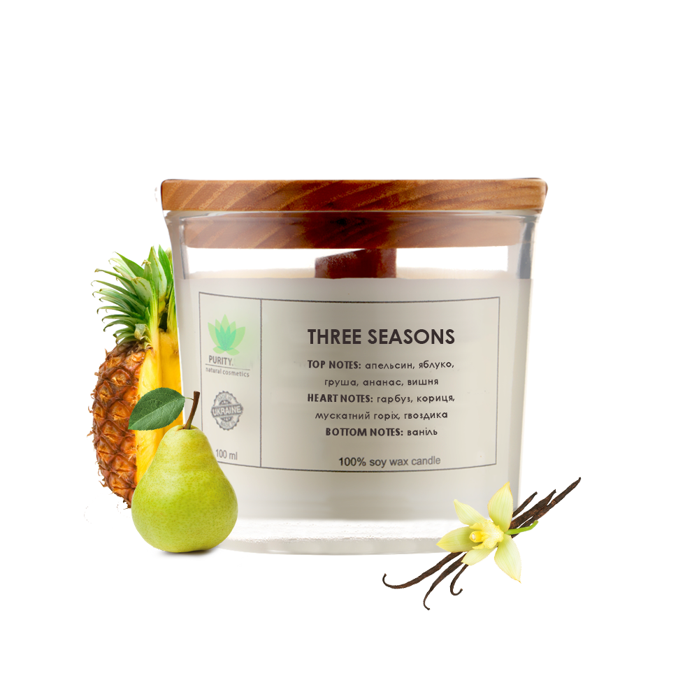 Аромасвічка Three seasons S PURITY 60 г Київ - фото 1