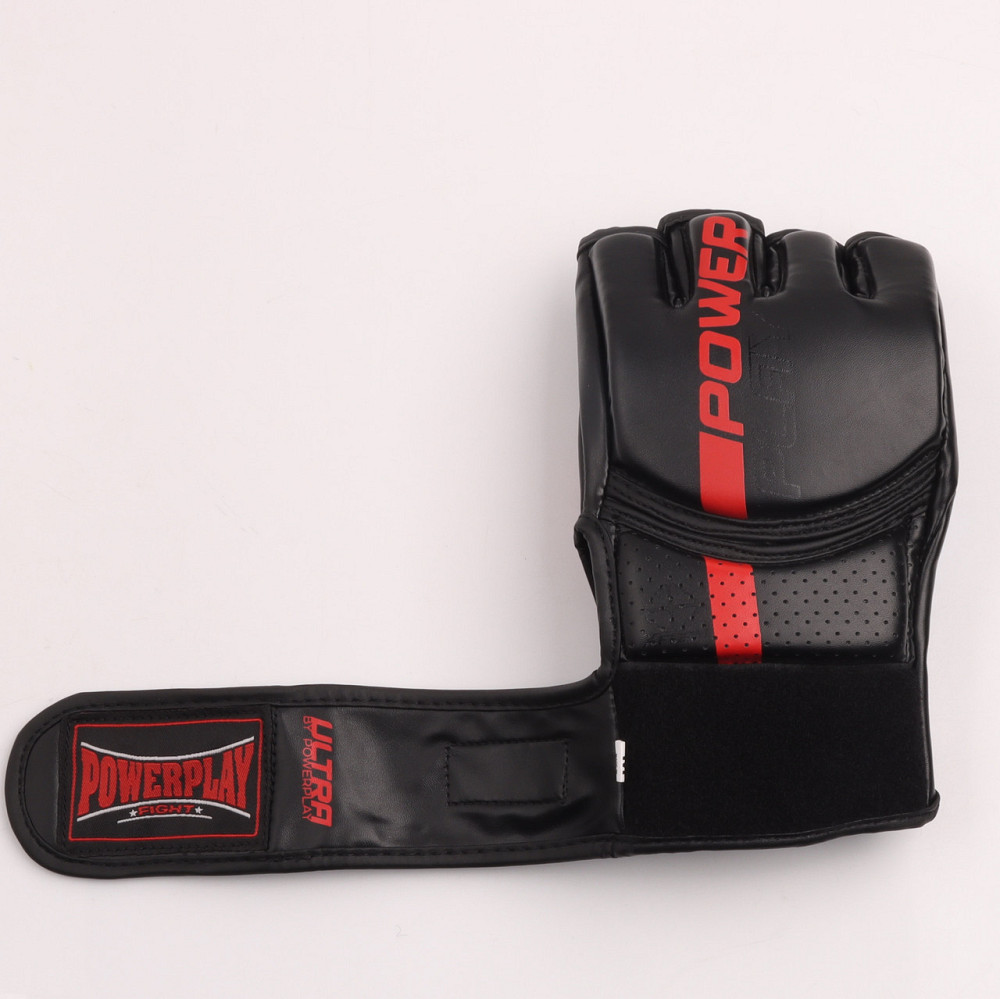 Рукавиці для MMA PowerPlay 3093 Чорні XL Каменское - изображение 5