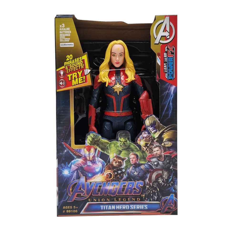 Ігрова фігурка Марвел Bambi 99106 зі світлом та звуком Капітан Марвел Вінниця - фото 1