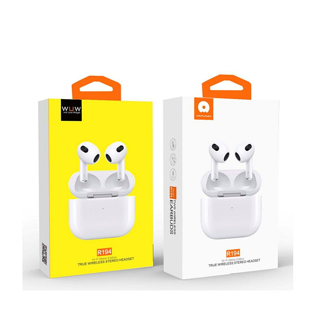 Bluetooth стерео гарнитура WUW-R194 white 6972573336425 Одеса - фото 2